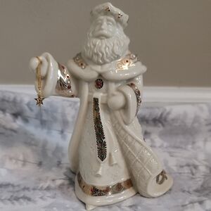 Lenox China Jewels Victorian Santa Bone China 6th in Series 1999 Vintage